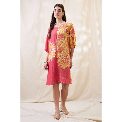 Soup by Sougat Paul Ravya Floral Print Embellished Dress