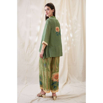 Soup by Sougat Paul Green Ravya Floral Print Co-Ord (Set of 2)