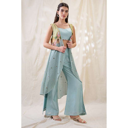 Soup by Sougat Paul Ravya Co-Ord Set with Embroidered Jacket (Set of 3)