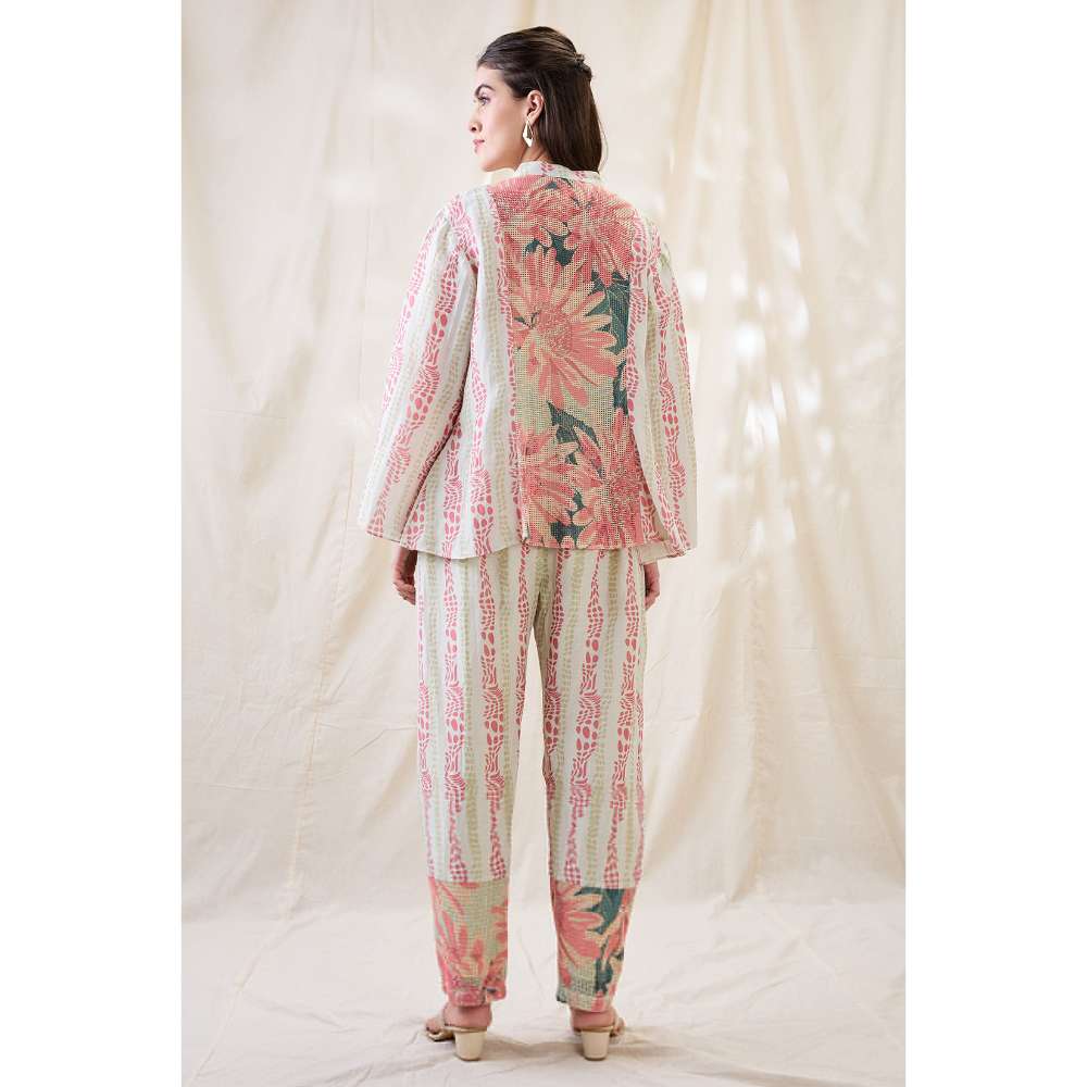 Soup by Sougat Paul Pink Ravya Embellished Co-Ord (Set of 2)