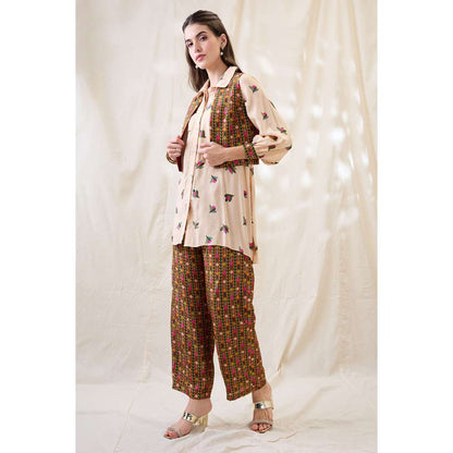 Soup by Sougat Paul Gulzaar Floral Print Co-Ord (Set of 3)