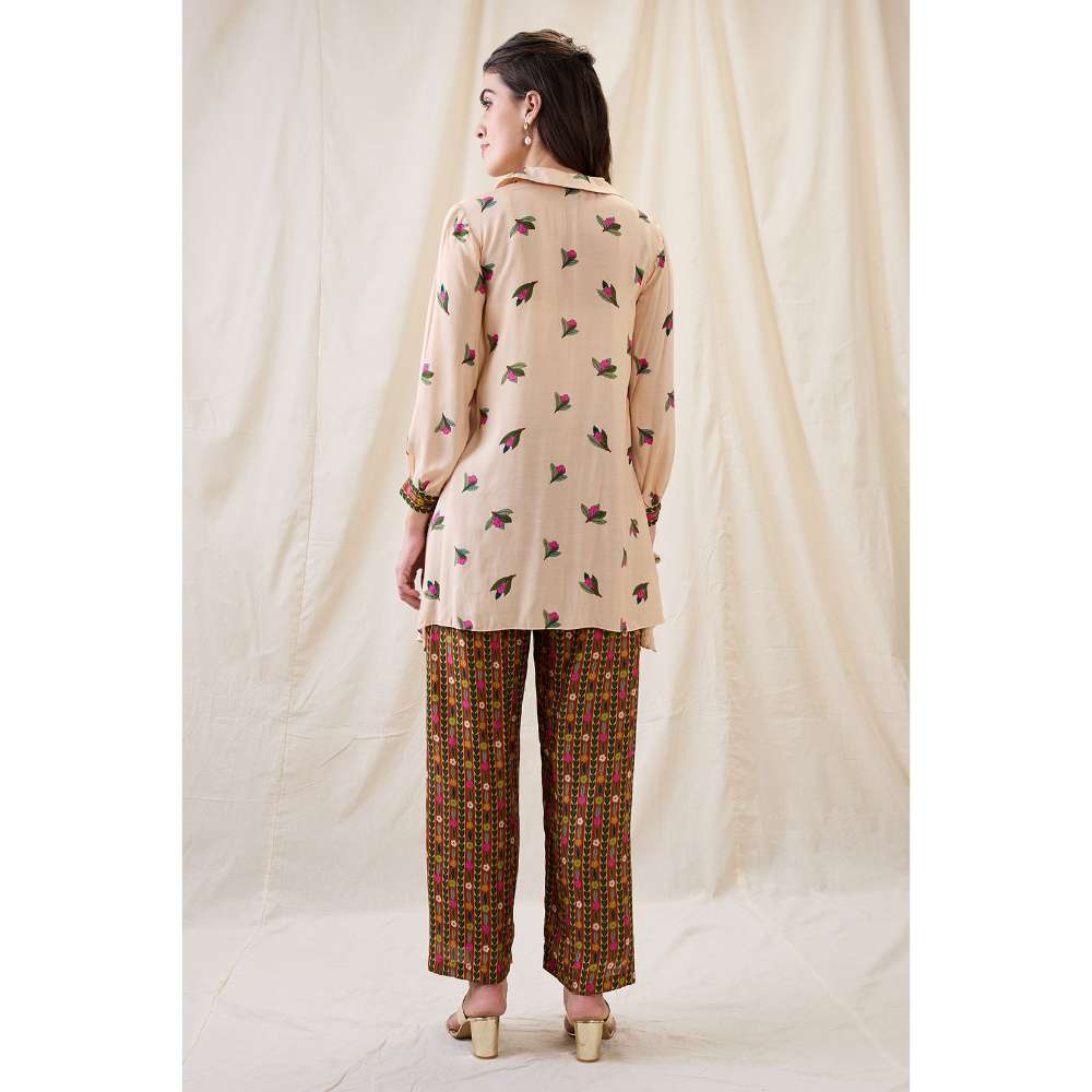 Soup by Sougat Paul Gulzaar Floral Print Co-Ord (Set of 3)