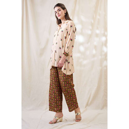 Soup by Sougat Paul Gulzaar Floral Print Co-Ord (Set of 3)