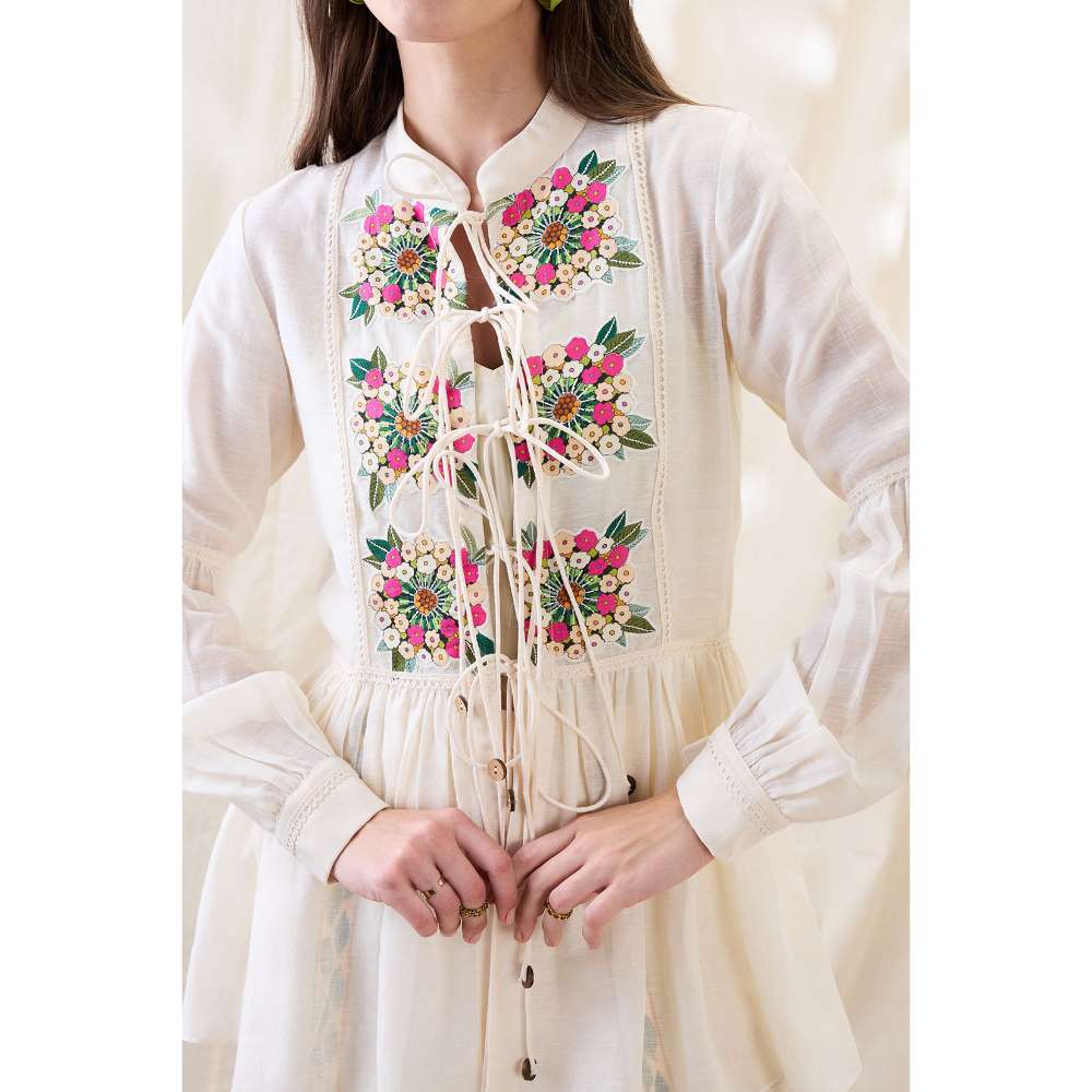 Soup by Sougat Paul Gulzaar Appliqued Peplum Co-Ord (Set of 2)