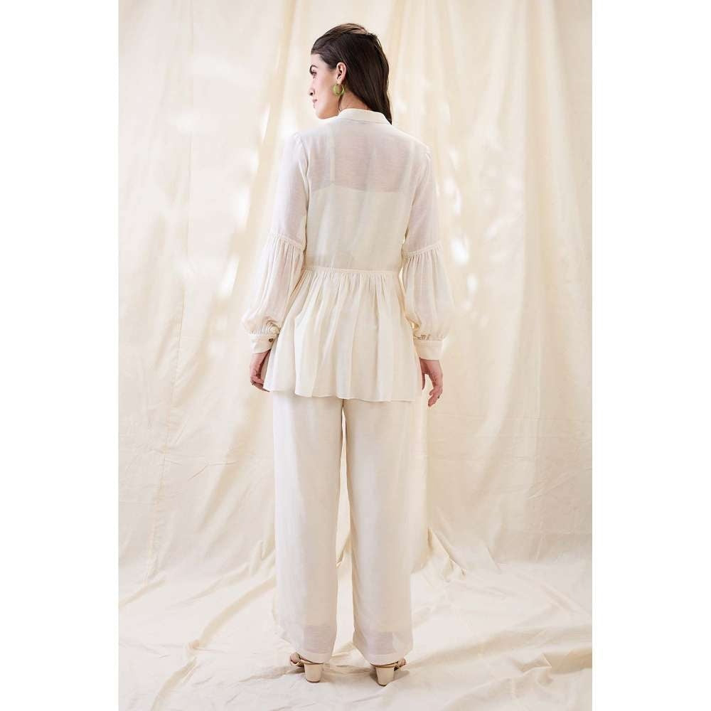 Soup by Sougat Paul Gulzaar Appliqued Peplum Co-Ord (Set of 2)