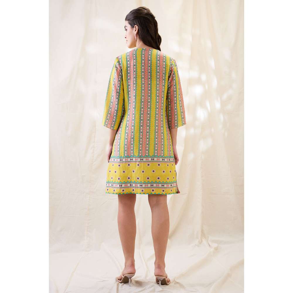 Soup by Sougat Paul Nooma Floral Printed Overlapped Dress