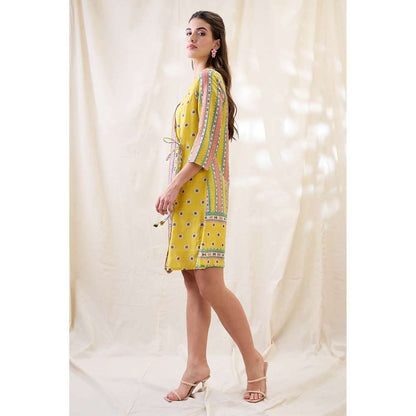 Soup by Sougat Paul Nooma Floral Printed Overlapped Dress