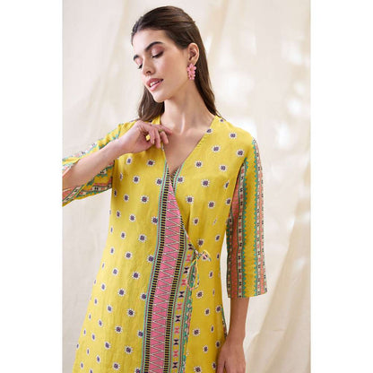 Soup by Sougat Paul Nooma Floral Printed Overlapped Dress