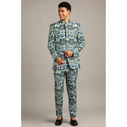 Soup by Sougat Paul Pastel Floral Printed Bandhgala with Pant