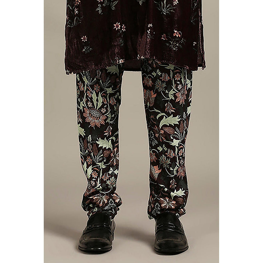 Soup by Sougat Paul Pastel Floral Printed Kurta with Churidar