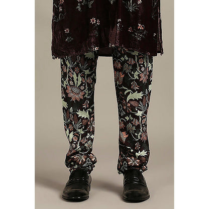 Soup by Sougat Paul Pastel Floral Printed Kurta with Churidar