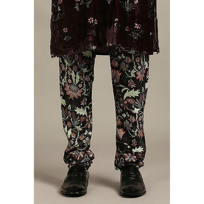 Soup by Sougat Paul Pastel Floral Printed Kurta with Churidar