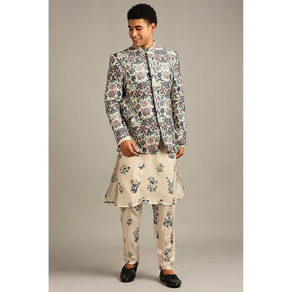 Soup by Sougat Paul Pastel Floral Printed Kurta with Pant and Jacket