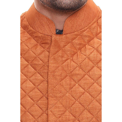 Soup by Sougat Paul Applique Floral Kurta Set with Chudidaar and Quilted Sleeveless Jacket