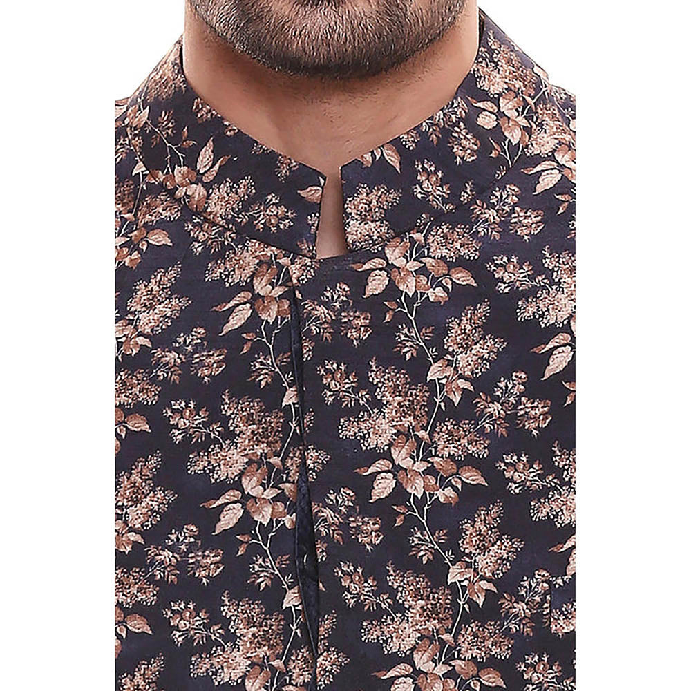 Soup by Sougat Paul Applique Floral Printed Sherwani with Printed Chudidaar