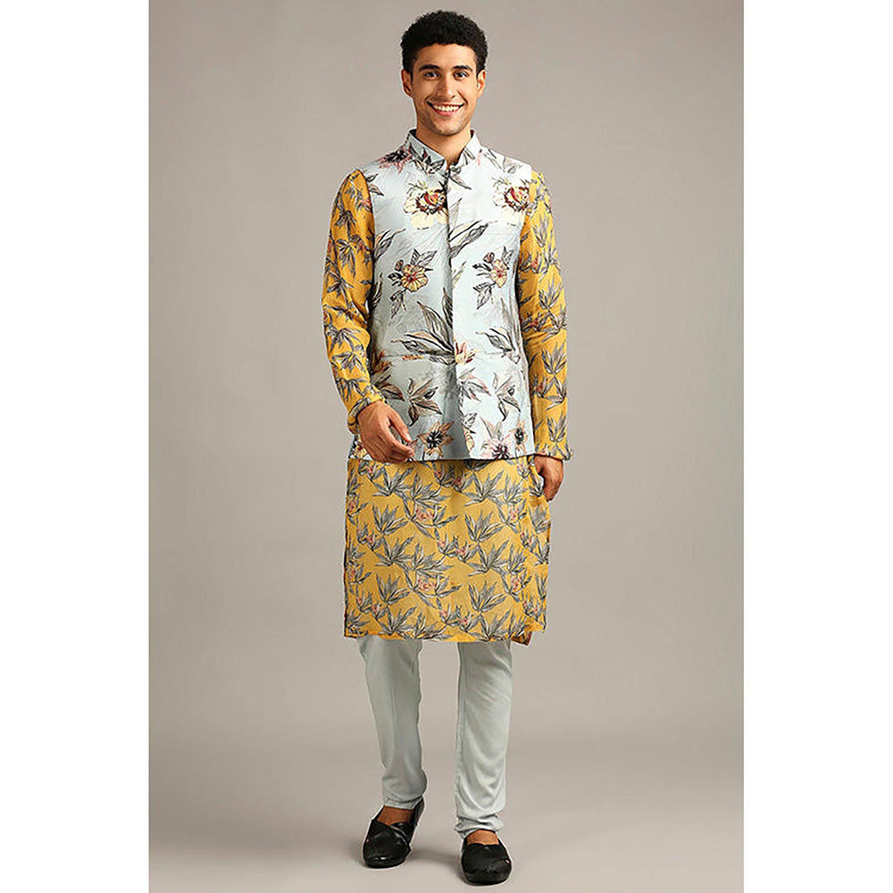 Soup by Sougat Paul Anthia Floral Printed Kurta with Churidar and Jacket