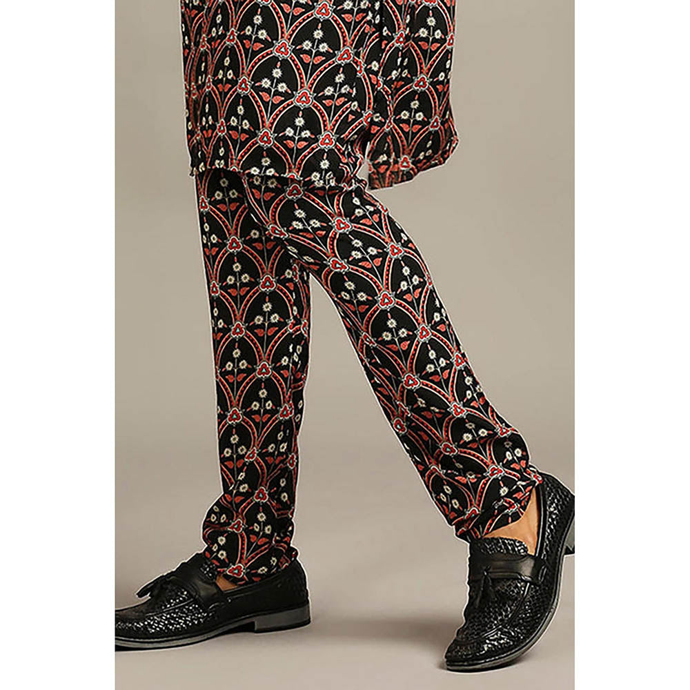 Soup by Sougat Paul Ethnic Folklore Printed Kurta with Churidar