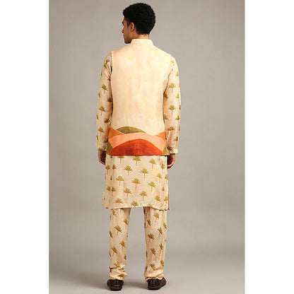 Soup by Sougat Paul Conversational Kurta with Churidar and Jacket