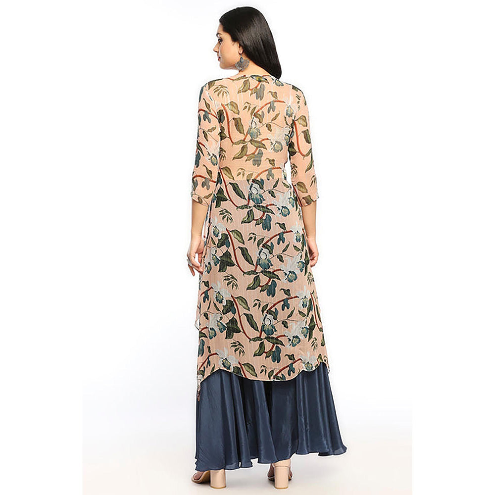 Soup by Sougat Paul Orchid Bloom Peach Kurta with Pant