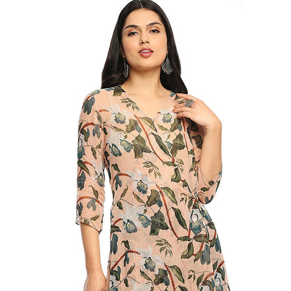 Soup by Sougat Paul Orchid Bloom Peach Kurta with Pant