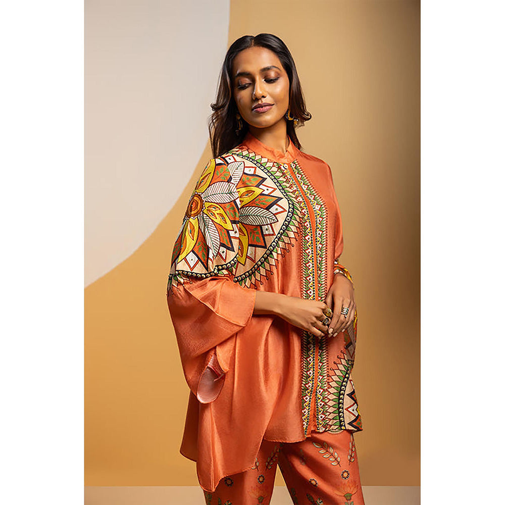 Soup by Sougat Paul Taarani Rust Kurti with Pant