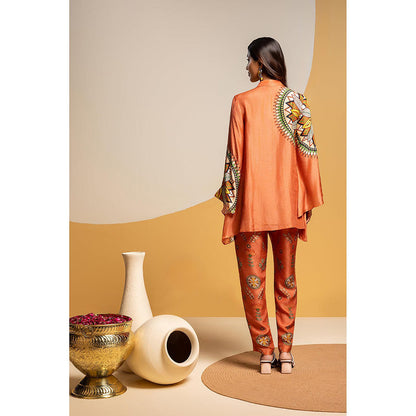 Soup by Sougat Paul Taarani Rust Kurti with Pant