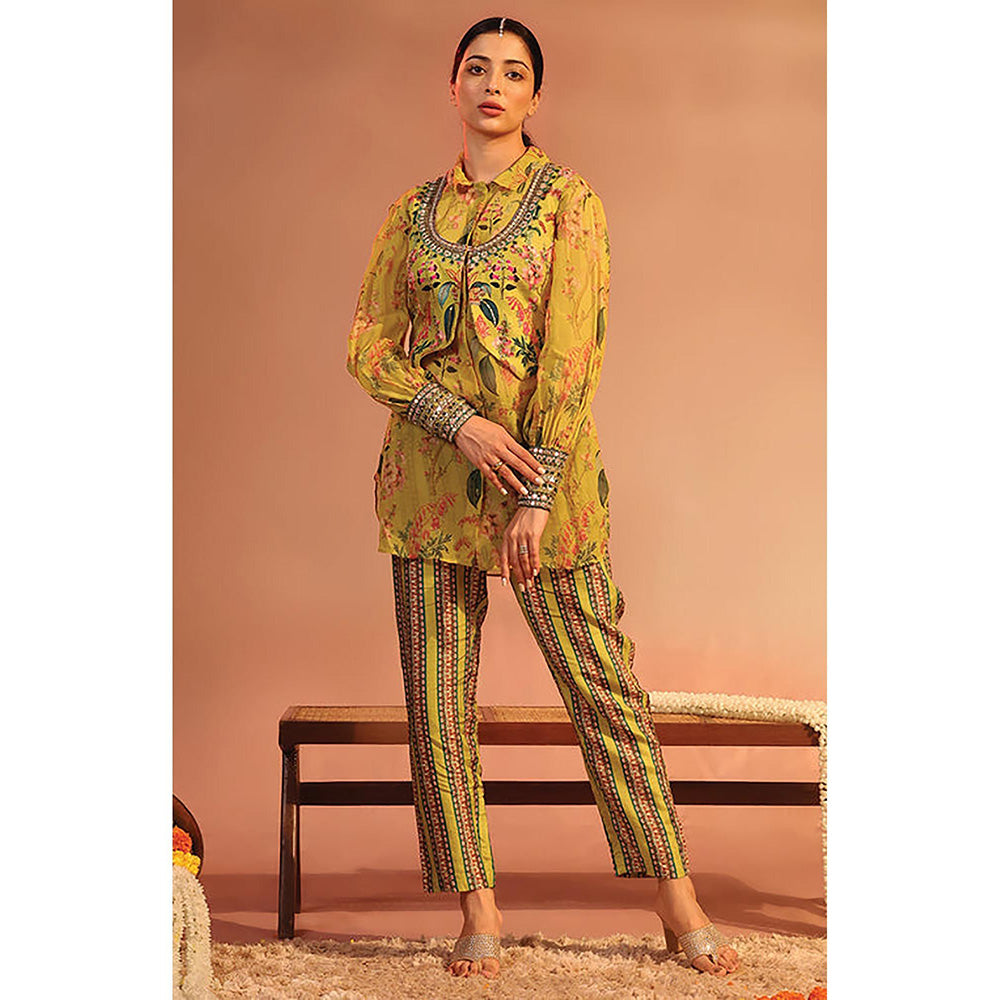 Soup by Sougat Paul Tamaya Yellow Kurti with Pant