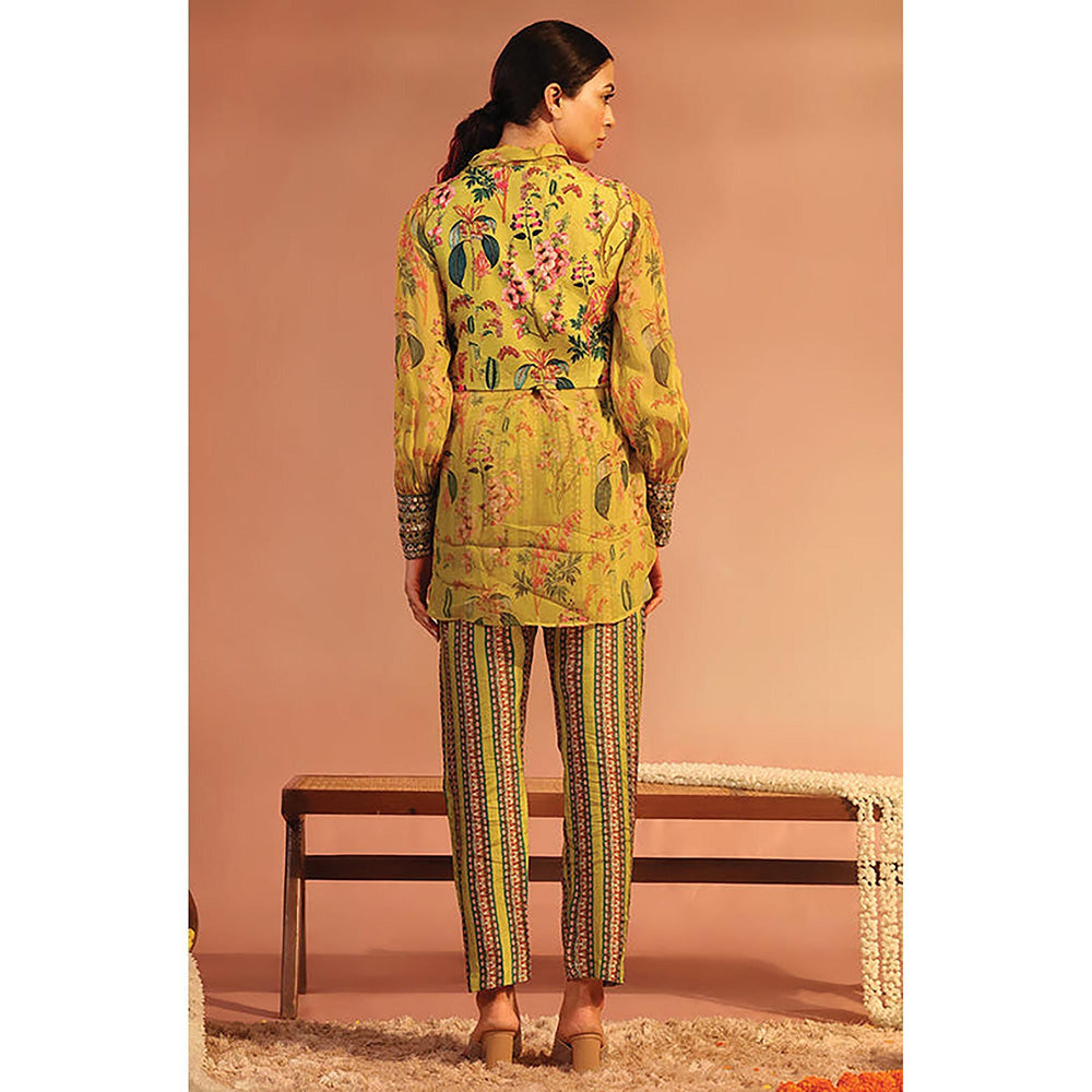 Soup by Sougat Paul Tamaya Yellow Kurti with Pant