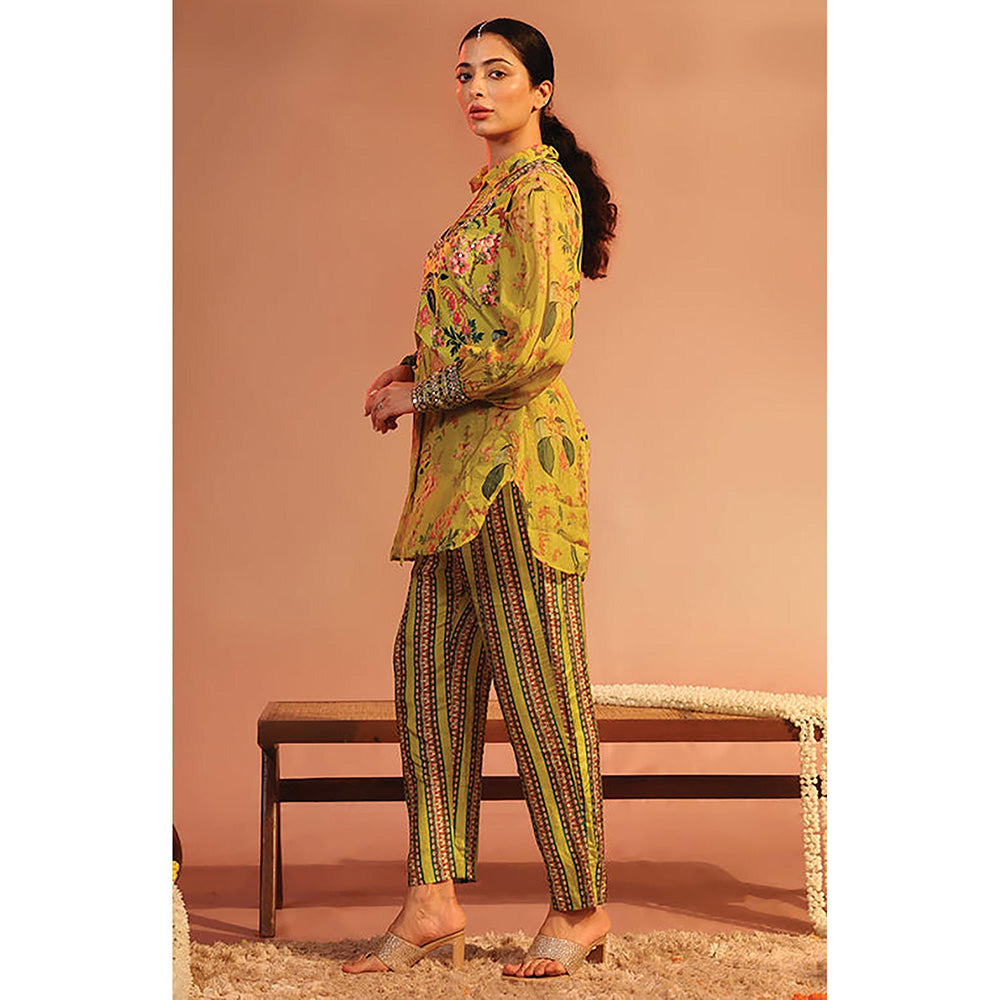 Soup by Sougat Paul Tamaya Yellow Kurti with Pant