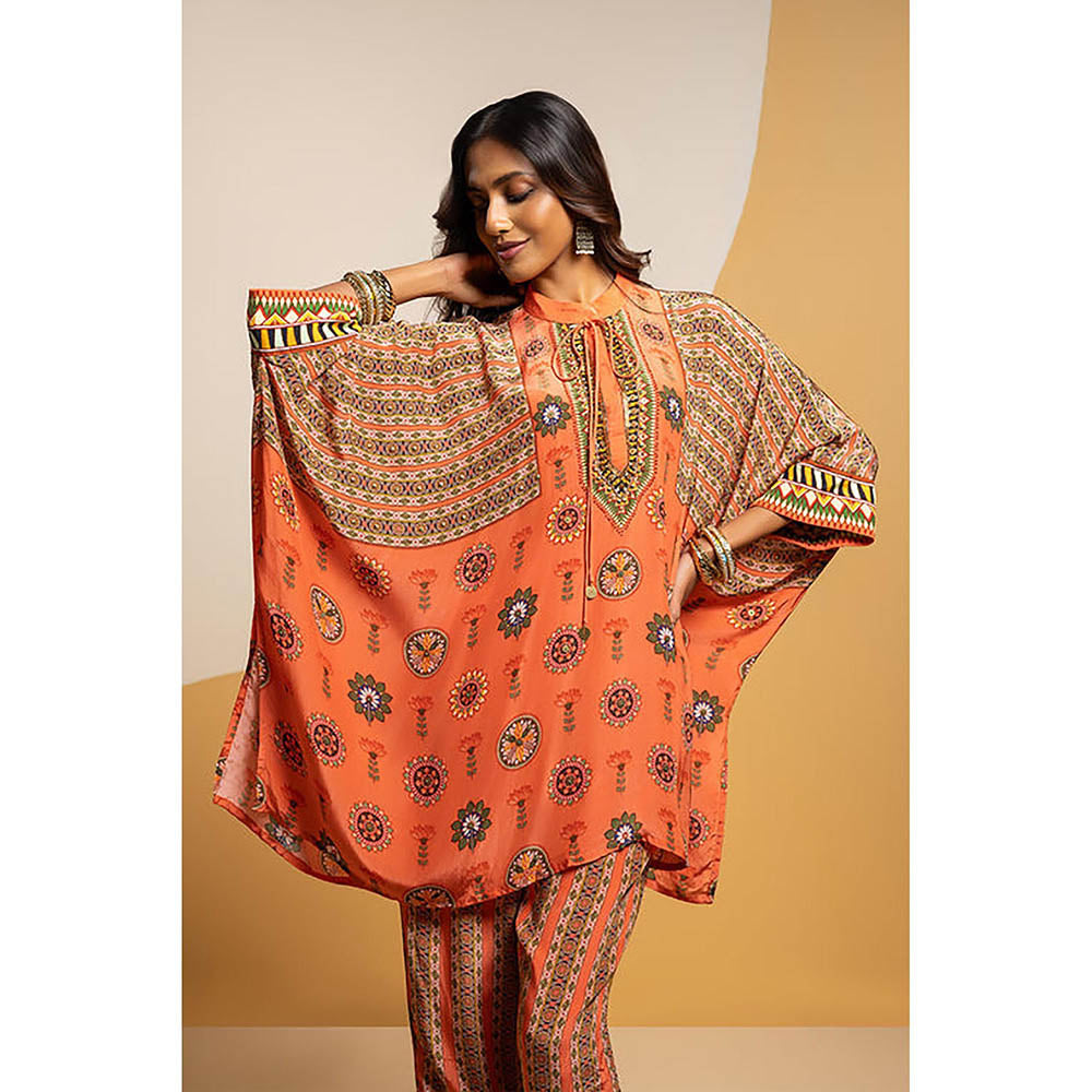 Soup by Sougat Paul Taarani Rust Kurti with Pant
