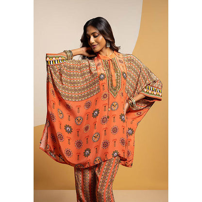 Soup by Sougat Paul Taarani Rust Kurti with Pant