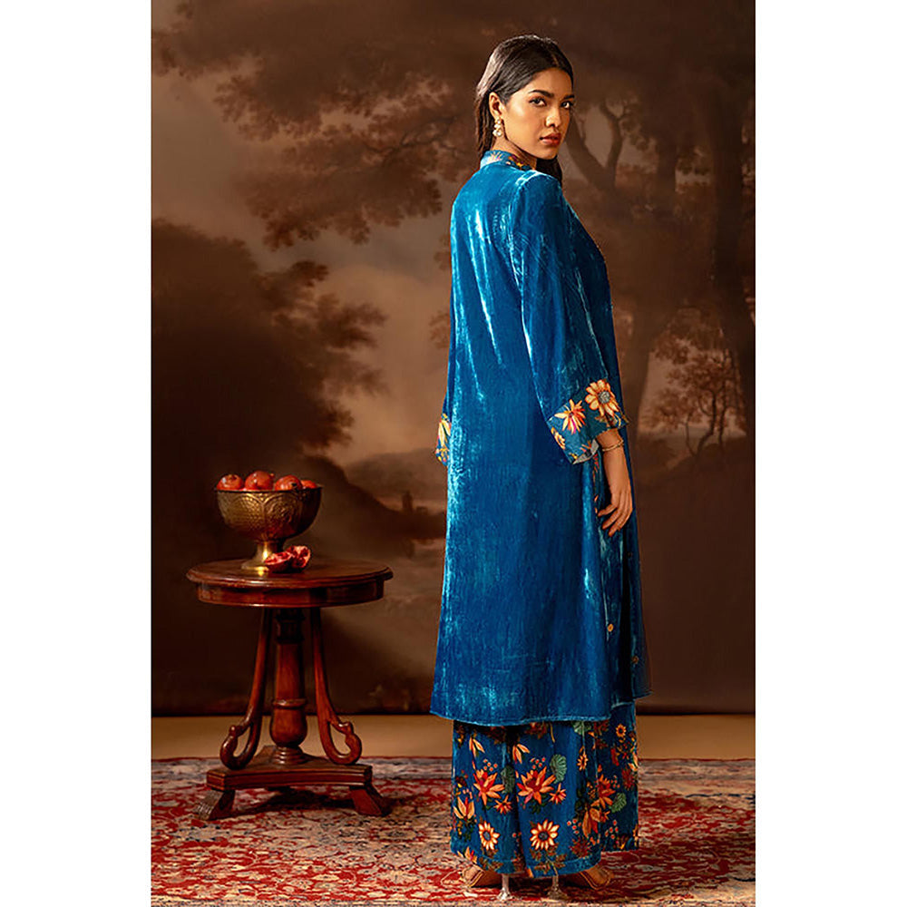 Soup by Sougat Paul Aarani Blue Kurta and Pant