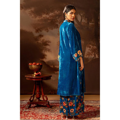 Soup by Sougat Paul Aarani Blue Kurta and Pant