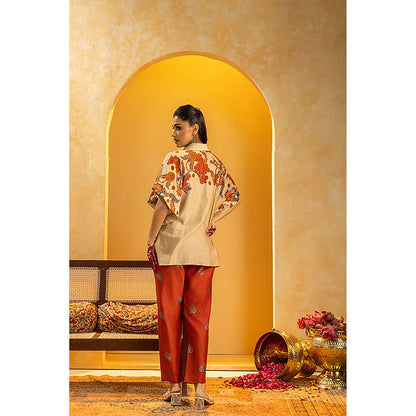 Soup by Sougat Paul Rangtara Beige Tunic with Pant