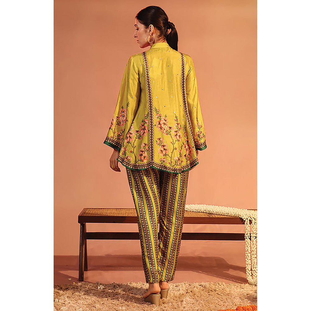Soup by Sougat Paul Tamaya Yellow Tunic with Pant