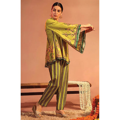 Soup by Sougat Paul Tamaya Yellow Tunic with Pant
