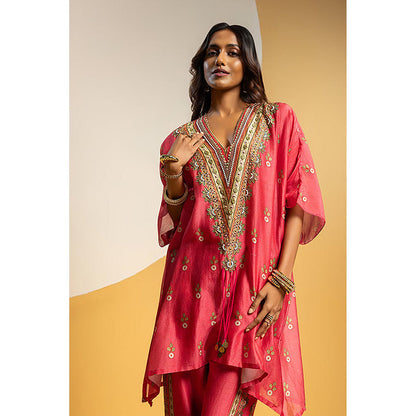 Soup by Sougat Paul Taarani Pink Kurti with Pant