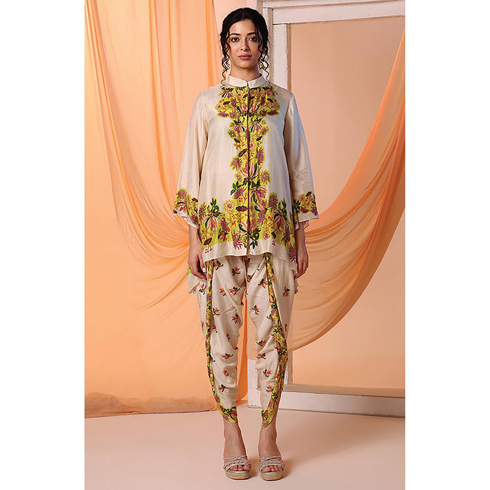 Soup by Sougat Paul Aarani Beige Tunic with Dhoti