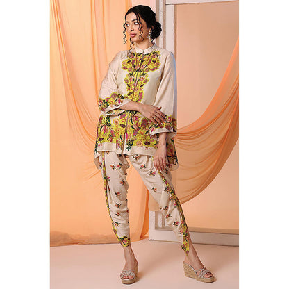 Soup by Sougat Paul Aarani Beige Tunic with Dhoti