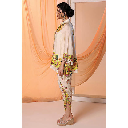 Soup by Sougat Paul Aarani Beige Tunic with Dhoti