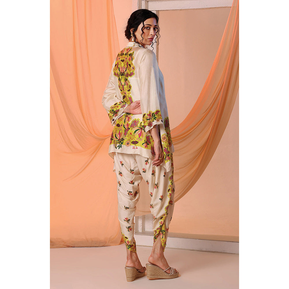 Soup by Sougat Paul Aarani Beige Tunic with Dhoti