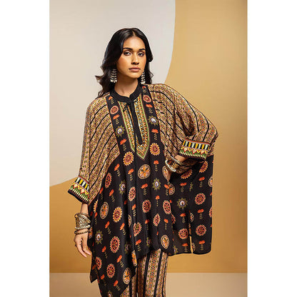 Soup by Sougat Paul Taarani Black Kaftan with Pant