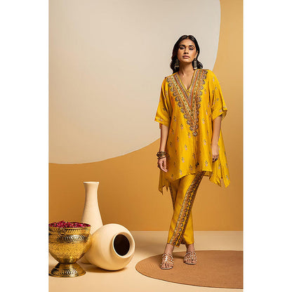 Soup by Sougat Paul Taarani Yellow Kurti with Pant