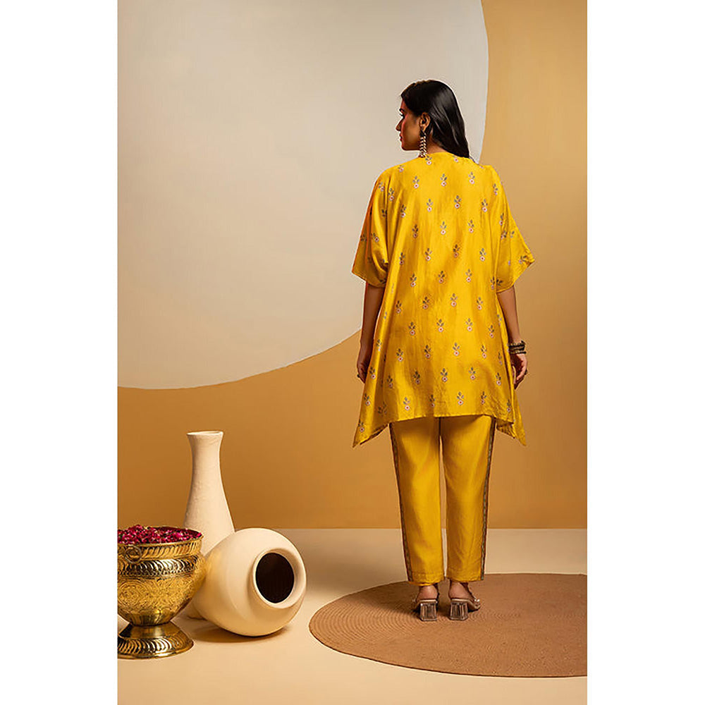 Soup by Sougat Paul Taarani Yellow Kurti with Pant