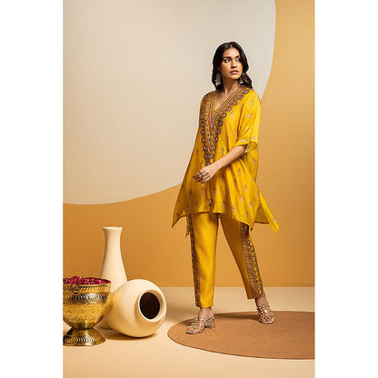 Soup by Sougat Paul Taarani Yellow Kurti with Pant
