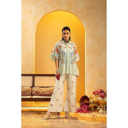 Soup by Sougat Paul Rangtara Blue Tunic with Pant