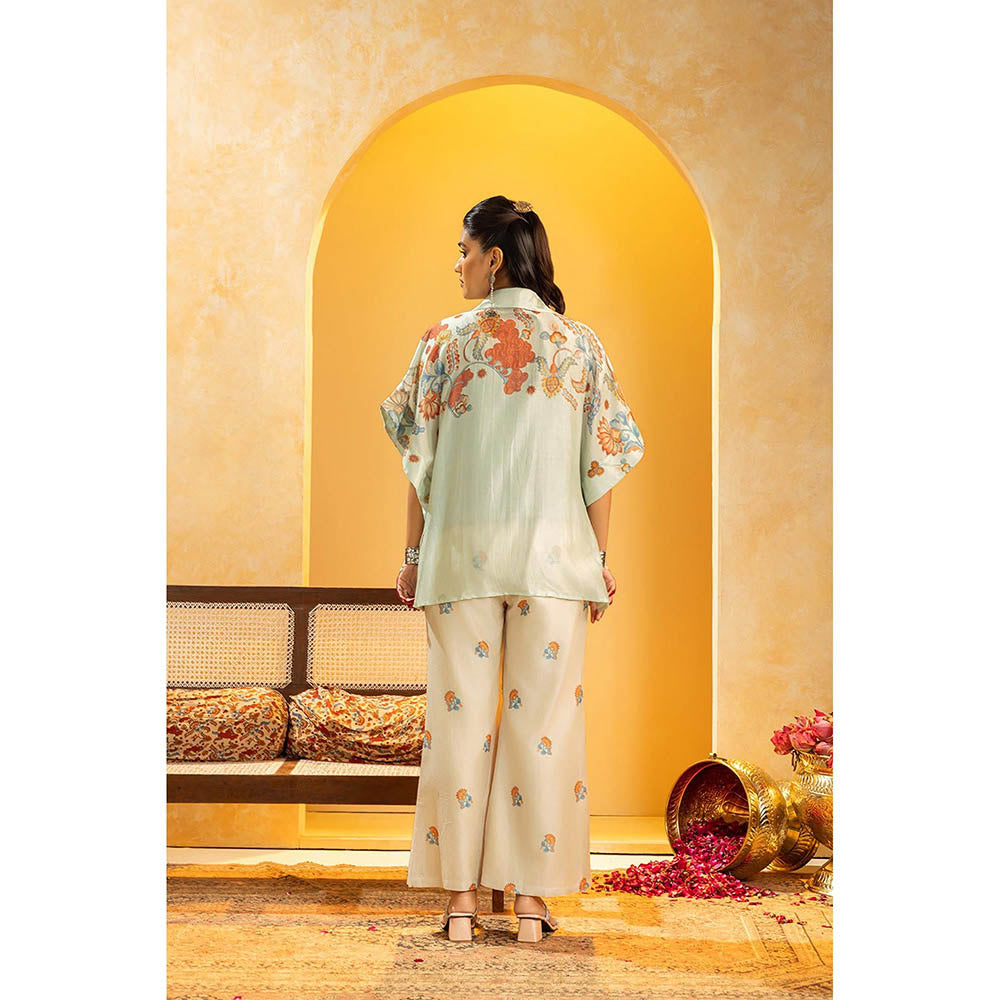 Soup by Sougat Paul Rangtara Blue Tunic with Pant