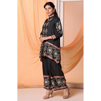Soup by Sougat Paul Raya Black Kurti with Pant Co-Ord Set