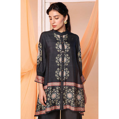 Soup by Sougat Paul Raya Black Kurti with Pant Co-Ord Set