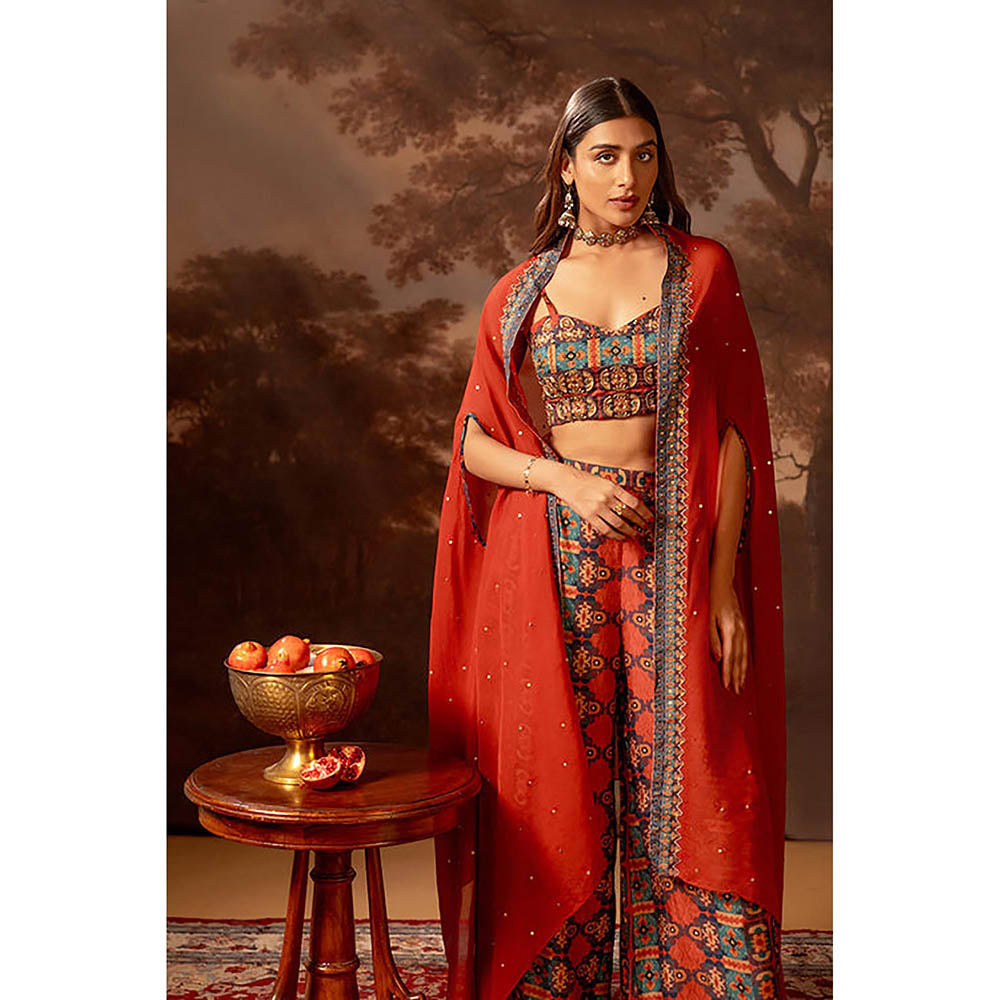 Soup by Sougat Paul Orani Red Co-Ord Set